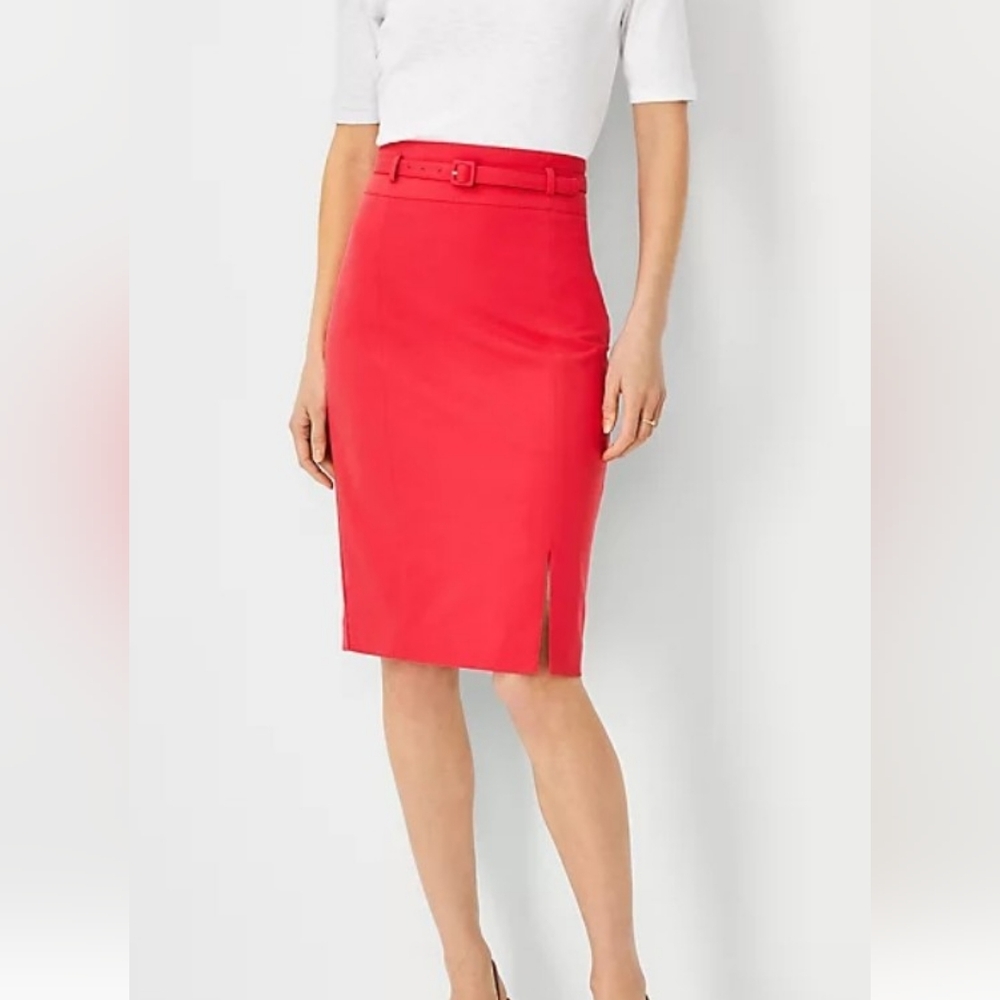 Ann Taylor Belted Pencil Skirt